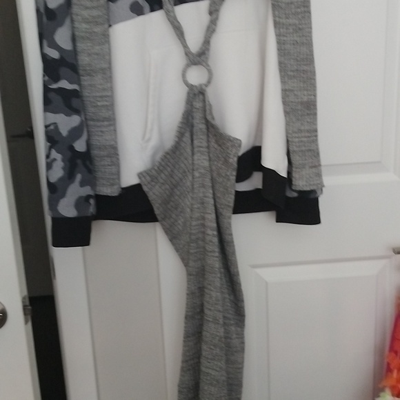 KNIT DRESS HEATHER GRAY - Picture 6 of 10